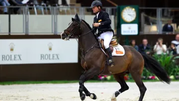 L'an passé, c'est le Suédois Rolf-Göran Bengtsson sur son tout bon Casall Ask (ici à Genève) qui s'est imposé dans le Grand Prix CSI 5* de Bâle. Photo Scoopdyga (archives) 