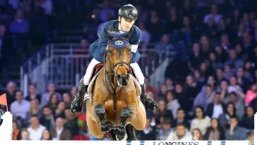 Scott Brash, ici sur Hello Sanctos, entame son quinzième mois au sommet du monde et creuse l'écart avec son dauphin, Ludger Beerbaum. Photo Scoopdyga (archives)