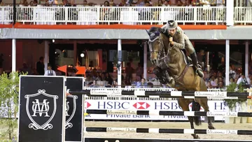 Emanuele Gaudiano et Admara 2 ont été, comme souvent à 1,50m, le couple le plus rapide de la soirée.