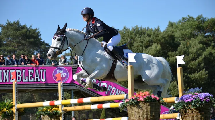 Camille Conde? Ferreira a signé une seconde victoire conse?cutive dans le Grand Prix du CSIOP de Fontaineblau, du jamais vu. Photo Camille Kirmann