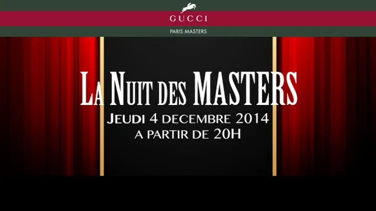 La Nuit des Masters a lieu dans le cadre des Gucci Masters au salon du cheval de Paris. Photo mastersgrandslam.com