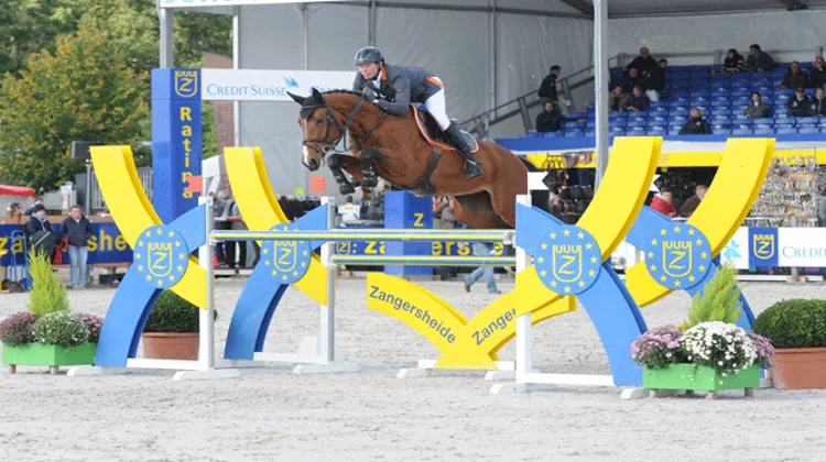 Chacciana, champion des sept ans 2012 avec son partenaire Florian Meyer Zu Hartum. Photo Sportfot