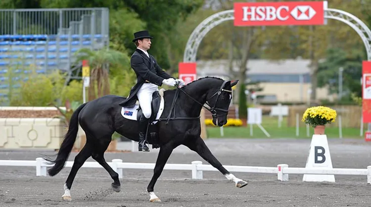 L'australien Christopher Burton a déroulé une superbe reprise sur Underdiscussion. Crédit FEI