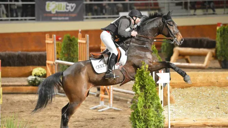 Jean Teulère termine deuxième de ce cross indoor. (Ph. Pierre Barki)