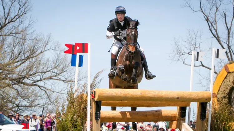 William Fox-Pitt, le Britannique numéro un mondial, ici en selle sur My Bay Hero lors de l'étape du circuit FEI Classics de Lexington aux États-Unis, sera présent à Luhmühlen. Photo StockImageServices.com/FEI