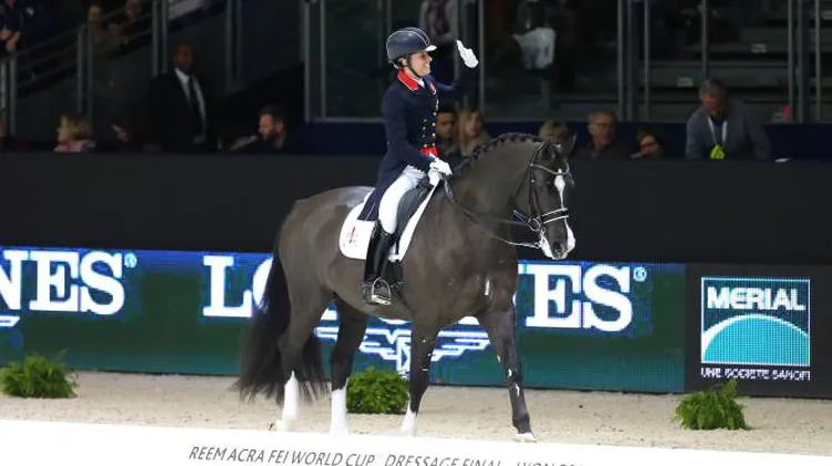 Charlotte Dujardin et Valegro, ici à la finale de Lyon, semblent être bien partis pour conquérir l'Amérique. Photo Scoopdyga