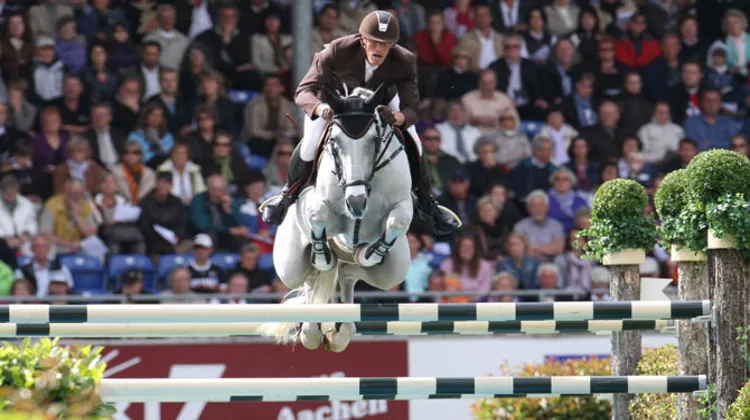 Kevin Staut et Silvana de Hus à Aix-la-Chapelle. (Ph. Scoopdyga)