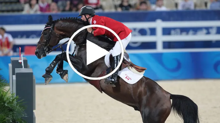 Hickstead & Eric Lamaze aux JO en 2008 (Ph. Scoopdyga)