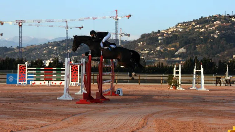 Simon Delestre et Whisper à Nice. (PH. M-T. André)