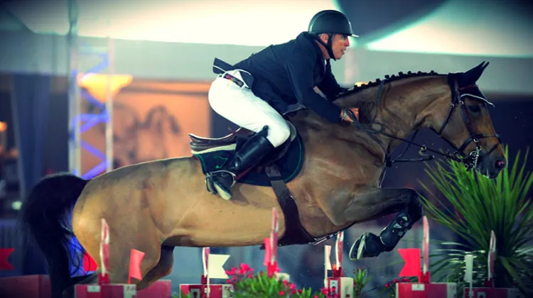 Roger-Yves Bost en selle sur Castle Forbes Myrtille Paulois. (Ph. Scoopdyga)