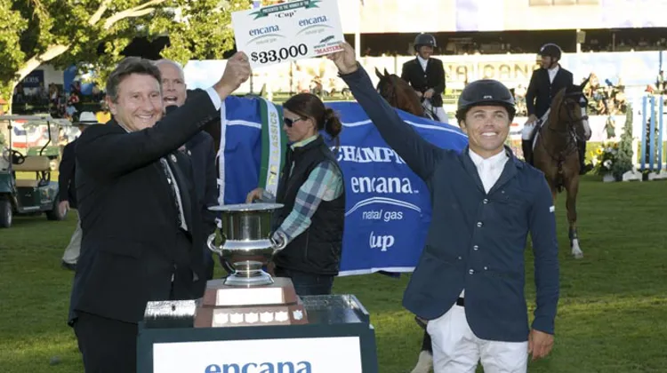 Kent Farrington récompensé. (Ph. Spruce Meadows Media Services)