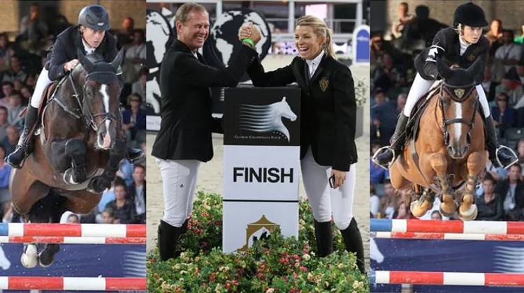 Grâce à Itot du Château et Casall La Silla, Edwina Tops-Alexander et Rolf-Göran Bengtsson ont dominé le circuit en 2012. Crédit Sportfot/GCT
