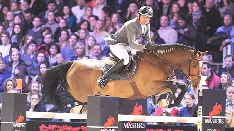 Philipp Weishaupt a sorti Catoki pour la dernière fois en compétition lors du CSI 5* de Villepinte, début décembre. Crédit Scoopdyga