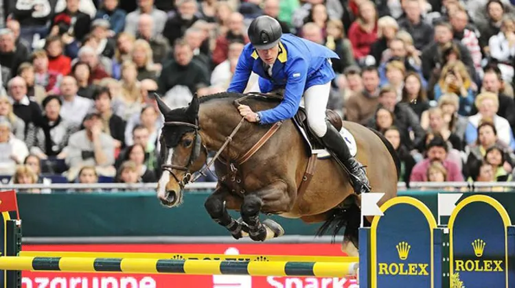 Christian Ahlmann et Taloubet Z sont invincibles à Leipzig. Crédit Karl-Heinz Frieler/FEI