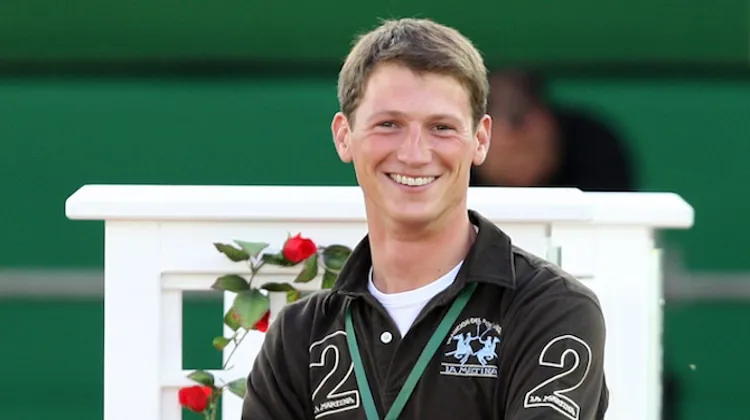 Daniel Deusser, le vainqueur de l'épreuve à trois cent mille dollars du CSI 5* de Wellington. Credit Scoopdyga