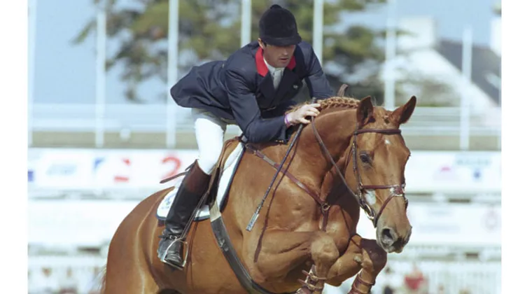 Roxane de Gruchy et Patrice Delaveau avait concouru ensemble aux Jeux olympiques d'Atlanta, où ils étaient arrivé quatrième par équipe. Crédit PSV Morel