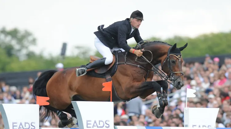  Jerome Hurel, avec Ohm de Ponthual, était le premier Français à réaliser un sans-faute dans cette seconde manche.