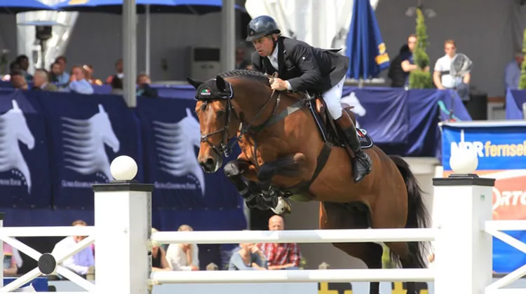 Qui succédera au couple vainqueur de l?année dernière, Nick Skelton et Big Star, absent cette année ? Réponse samedi soir. Photo Sportfot/GCT.