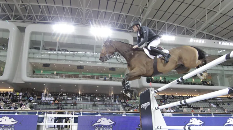 La victoire de Scott Brash à Doha a contribué à son envolée dans le classement mondial. Photo Stefano Grasso/LGCT