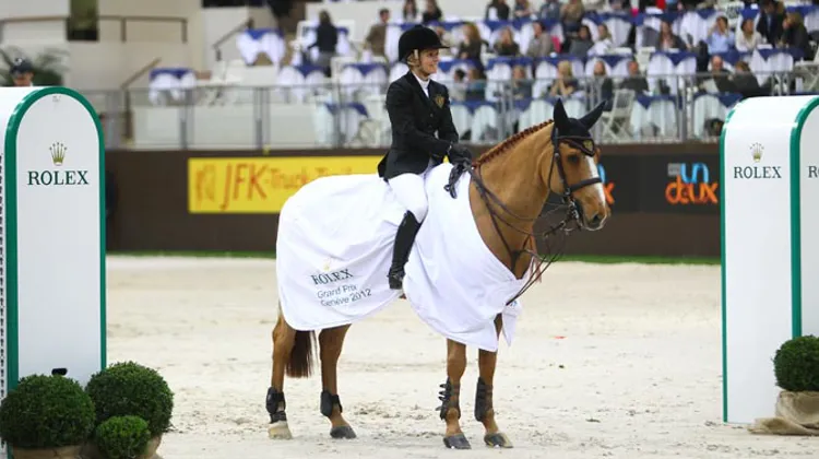 Edwina Tops-Alexander avait remporté, l'année dernière, avec Itot du Chateau, le Grand Prix au Palexpo. Photo Scoopdyga