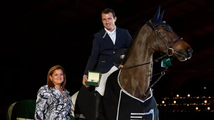 Grégory Wathelet et Sea Cost Forlap DC ont remporté leur premier Grand Prix CSI 5* hier soir à La Corogne. Photo Oxer Sport