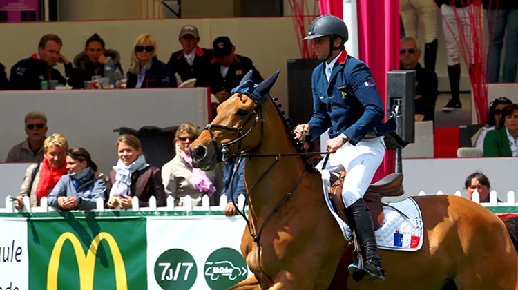 On reverra bien Olivier Guillon et son fidèle Lord de Theizé, cette saison, mais le cavalier ne compte plus lui imposer de gros Grands Prix à 1,60m. Photo Scoopdyga
