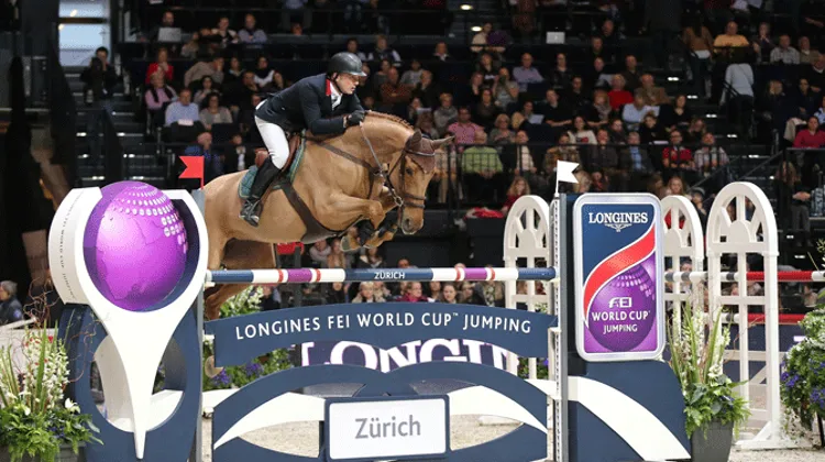 En janvier dernier Joe Clee et Diablesse de Muze ont terminé deuxièmes du Grand Prix de la Coupe du monde à Zurich. Photo FEI