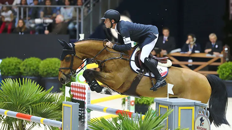 Scott Brash, troisième de la finale de la Coupe du monde avec Ursula XII, il y a deux semaines à Lyon, a encore accru son avance sur ses poursuivants au classement mondial. Photo Scoopdyga