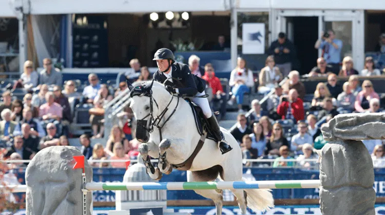 Ben Maher et Cella fouleront à nouveau la piste londonienne pour tenter de remporter une deuxième fois la coupe. Photo Stefano grasso/LGCT