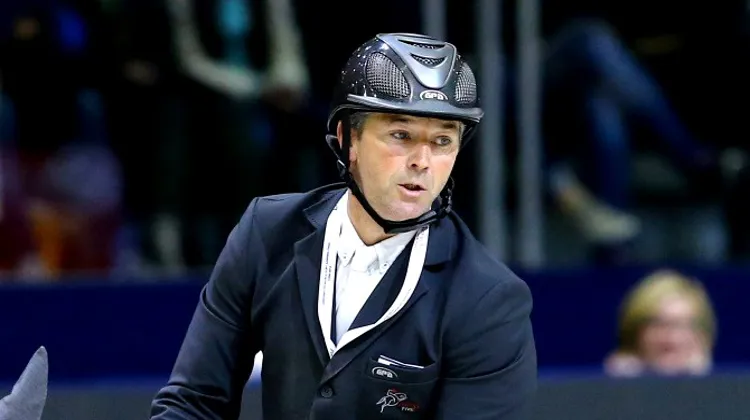 Patrice Delaveau et Lacrimoso*HDC, ici à la finale de la Coupe du monde de Lyon en 2014. Crédit photo Scoopdyga