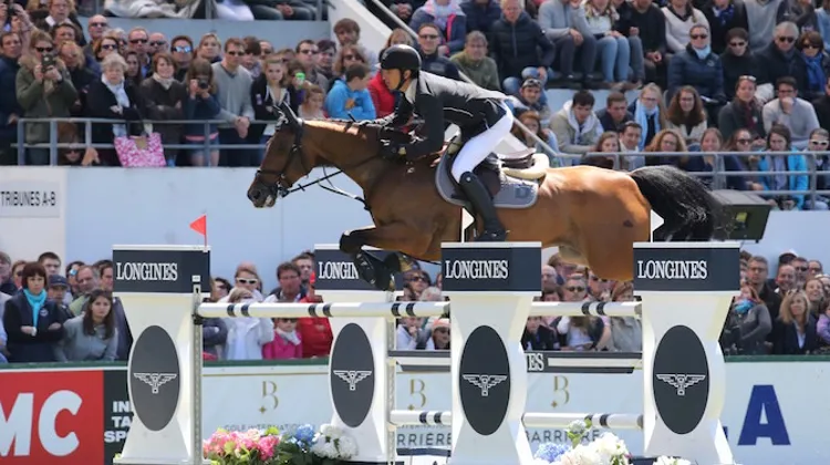 Steve Guerdat et Nino des Buissonnets ont remporté leur premier Grand Prix CSIO, cet après-midi à La Baule. Photo PSV Morel