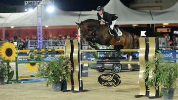 Marcus Ehning a joué un récital sans fausse note, ce soir à Cannes. Photo Pixels Events/Jumping de Cannes