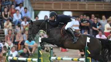 Timothée Anciaume sur Quorioso Pré Noir a décroché la médaille d'or en Pro Élite. Photo Scoopdyga