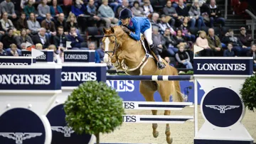 Après avoir accumulé les accessits en 2014, Luciana Diniz et Fit For Fun 13 débutent 2015 en fanfare avec ce succès à Bâle. Photo CSI Basel