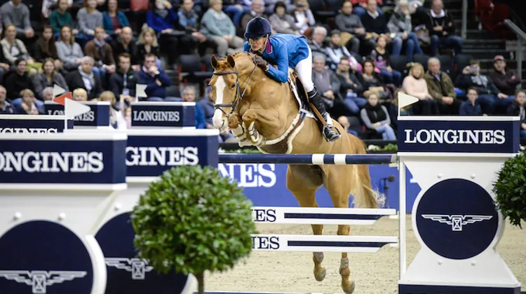 Après avoir accumulé les accessits en 2014, Luciana Diniz et Fit For Fun 13 débutent 2015 en fanfare avec ce succès à Bâle. Photo CSI Basel