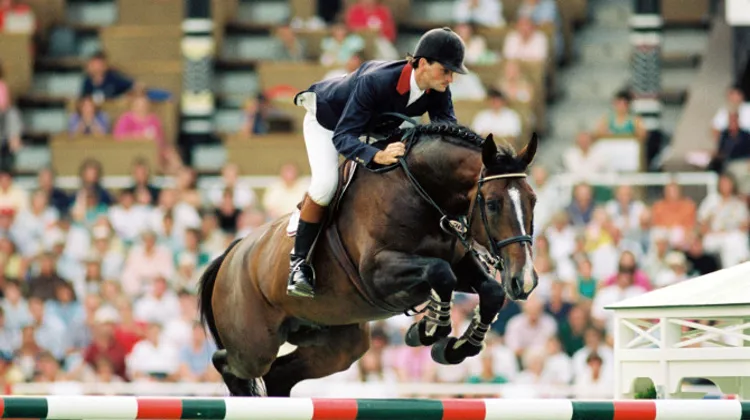 Éric Navet et Quito de Baussy avaient remporté les Jeux équestres mondiaux de Stockholm. Photo PSV Morel