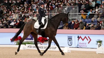 Helen Langehanenberg et Annabelle à Madrid.