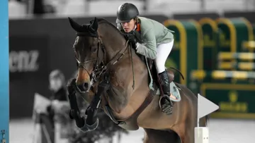 Meredith Michaels-Beerbaum et Shutterfly sur la piste de Palexpo.