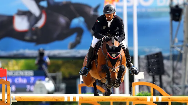 Deuxième meilleur cavalier émirati Abdullah Humaid Al Mihairi est à Abou Dabi pour défendre ses chances à domicile.