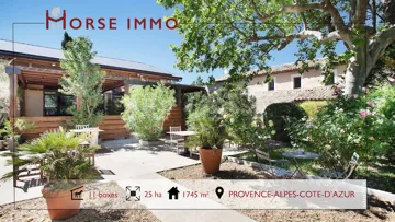 Exceptionnel domaine équestre de 25 hectares en Provence