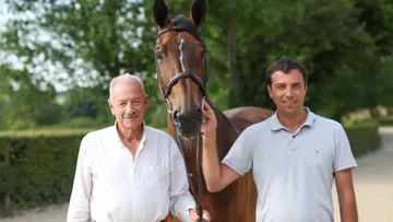 HH Azur entourée de François Mathy et Pedro Renault