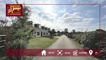 Exceptionnel ensemble de 45 hectares clôturés à Longué-Jumelles (49)