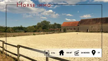 corps de ferme composé de deux maisons et d'installations équestres proche de Fontainebleau