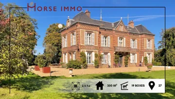 Magnifique propriété avec manoir et installations équestres en Haute Normandie 