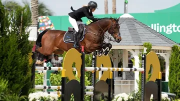 Ashlee Bond et Donatello, lauréats de l’épreuve majeure du jeudi à Wellington. 