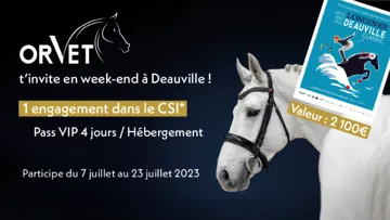Tentez de remporter un lot d’une valeur de 2100€ grâce à OR Vet lors du Longines Deauville Classic ! 