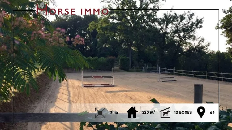 Domaine équestre de 3 hectares  situé entre Pau et Tarbes 
