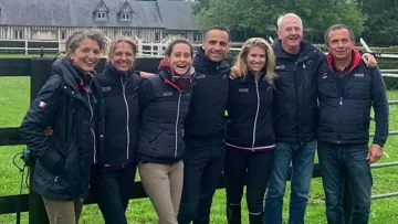 Bonne humeur au rendez-vous pour l'équipe de France en quarantaine au haras de la Forge.