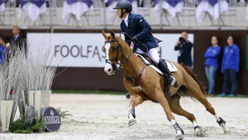 Kent Farrington et Creedance n'ont franchement pas démérité dans le dur Grand Prix de ce soir.