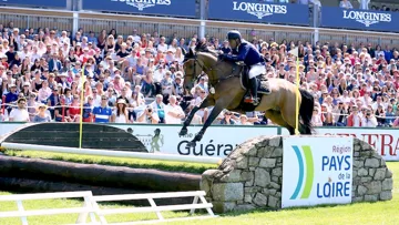 René Lopez, vainqueur de cette épreuve avec Destiny’s Child, franchissant les fameuses buttes.